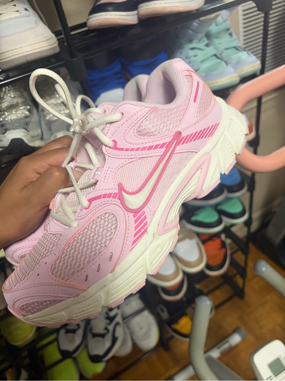 Nike Pink Women's Athletic Sneakers with White Swoosh